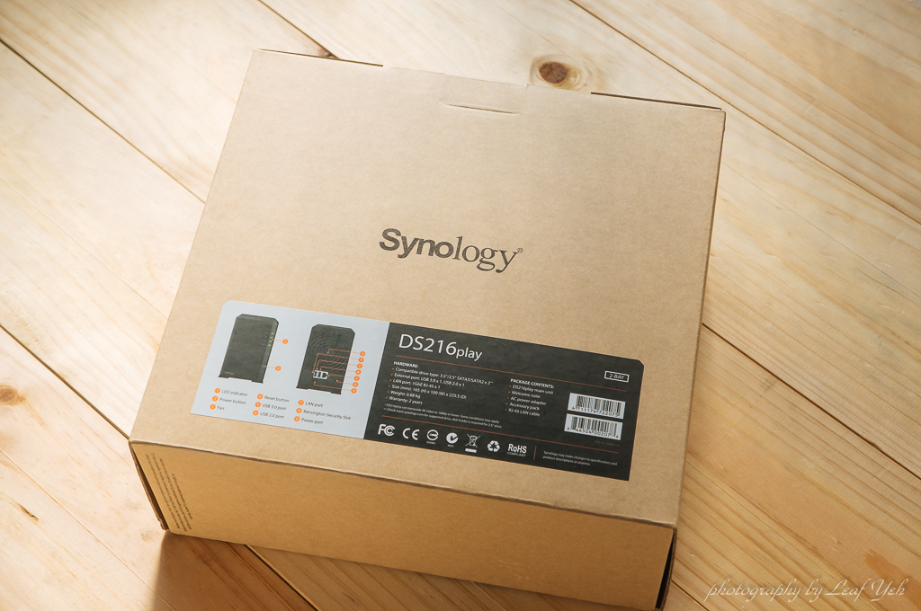 Synology DS216play開箱,Synology DS216play心得,Synology 網路儲存伺服器,Synology NAS,Synology 2Bay NAS,Synology NAS評價,DS216play開箱