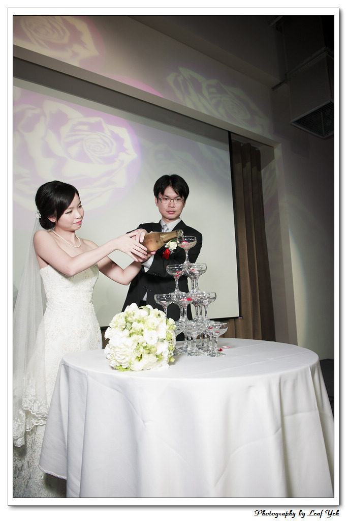 葉影瓶像。婚禮紀錄